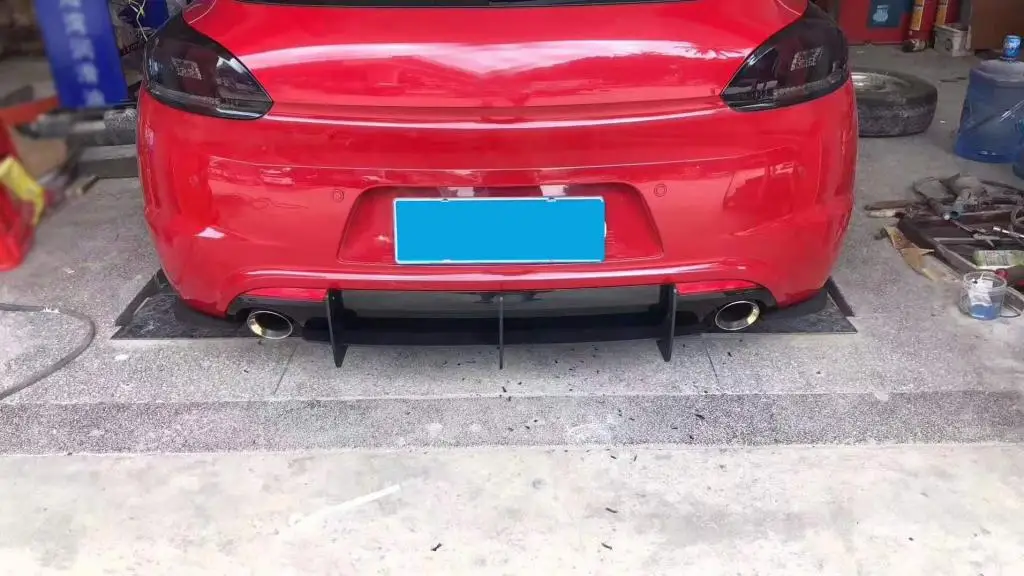3 шт. ABS задний диффузор для губ накладка Чехлы для Volkswagen VW Scirocco Бампер протектор