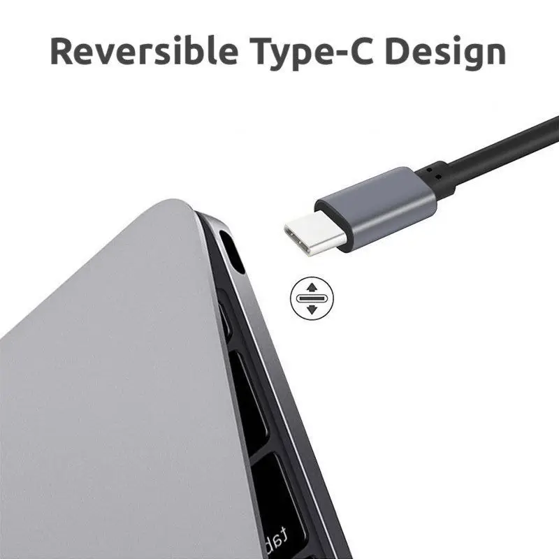 Type-C USB-C HDMI Кабель-адаптер 4K UHD USB 3,1 для Galaxy S8 S9 Plus note серебристый 2 м