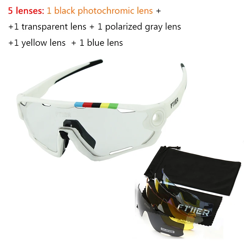 black photochromic5 Стиль велосипедные очки с Helmetes фотохромные UV400 MTB велосипед езда TR90 спорт на открытом воздухе поляризованные очки - Цвет: black photochromic5