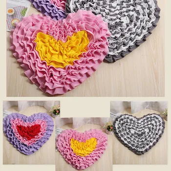 

Game Bite-Resistant Heart Shape Snuffle Mat Indoor Outdoor Toys Dispenser Feeding Pad For Dogs Stress Relief Foraging Skills