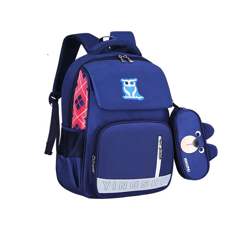 royal blue Горячая Распродажа, ортопедические школьные сумки, Детский водонепроницаемый рюкзак, рюкзак для мальчиков и девочек, ранец, Детская сумка для книг, mochila - Цвет: royal blue
