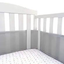 4-сторонние Детские Обувь с дышащей сеткой Накладка для детской кроватки Детская кроватка бампер, детское легкое сеточное платье Детская кроватка с амортизатором вкладыш детская кроватка наборы постельного белья вокруг протектор