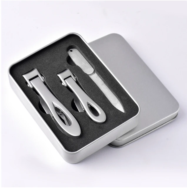 Nail Clippers Set, Sharp Stainless Steel Fingernail Clipper & Toenail  Clippers, Black Nail Cutter, Large and Small 2 Piece Set - AliExpress