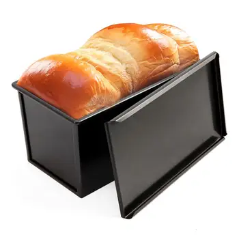 

new Kitchen Non-stick Rectangle Loaf Baking Bakeware Oven Cake Bread Toast Coating Mold Tin Box Bake Pan Kitchen Baking Tool