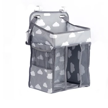 

Baby Crib Hanging Storage Bag Diaper Nappy Organizer Cot Bed Organizer Bag Infant Essentials Diaper Caddy Kids Crib Bedding Sets