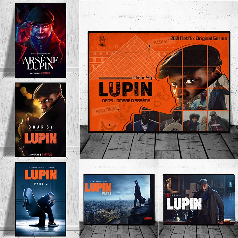 Французский триллер серия мышьяк Люпин плакат 2021 Лидер продаж Netflix TV Play Печать на