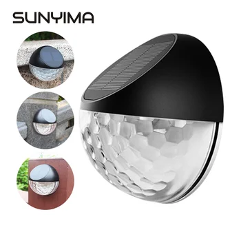 

SUNYIMA LED Solar Light Waterproof Solar Power Light Sensor Wall Light 6 LEDs Outdoor Solar lamp Pathway Garden Patio Fence Lamp
