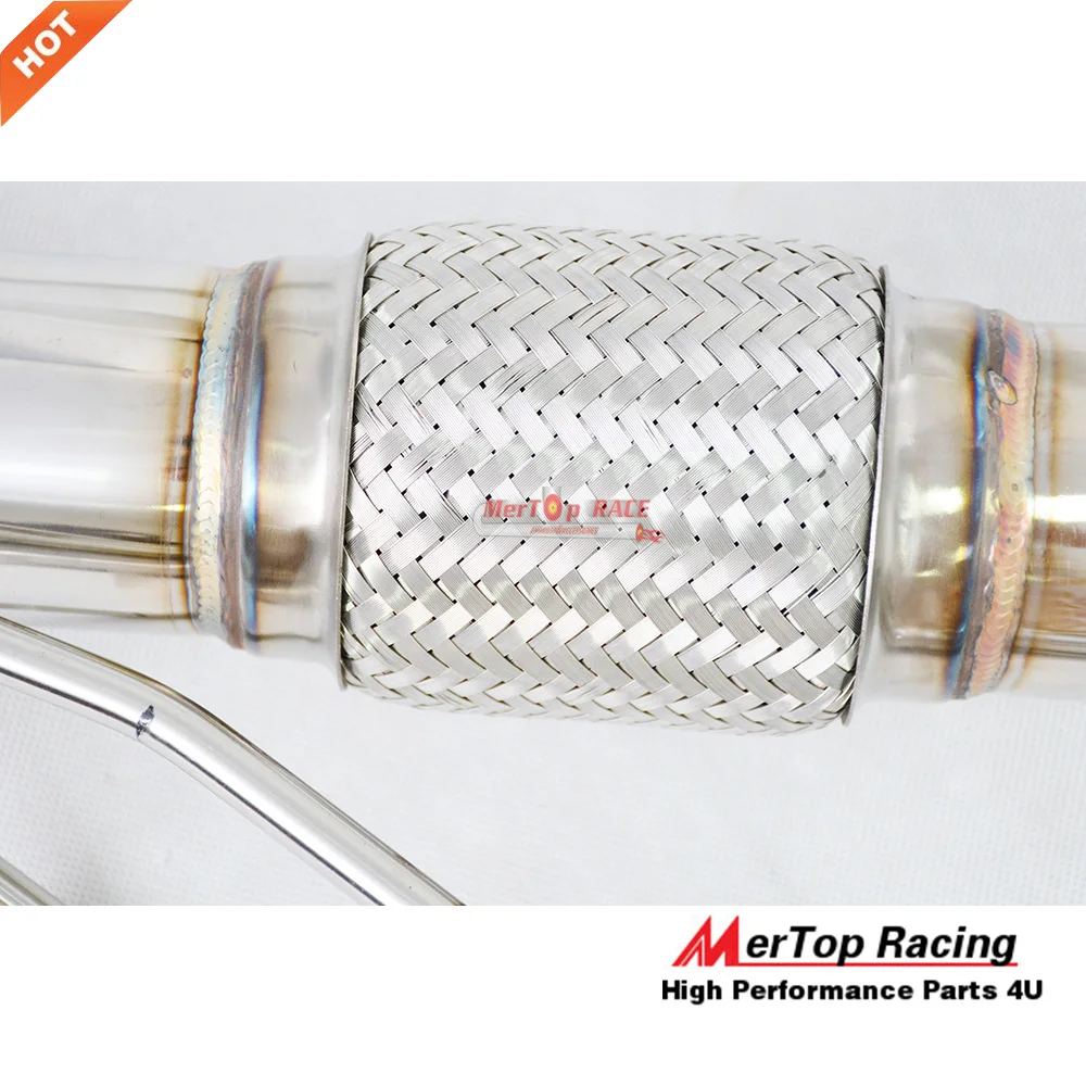 MERTOP RACING 3 ''турбо из нержавеющей водосточной трубы для A3 S3 8V TT MK7 R 2,0 T с 200 ячейками cat