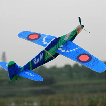 

Random Color 1Pc 19cm Hand Launch Throwing Glider Inertial Foam Airplane Plane Model Outdoor Toys EVA Aircraft Airplane