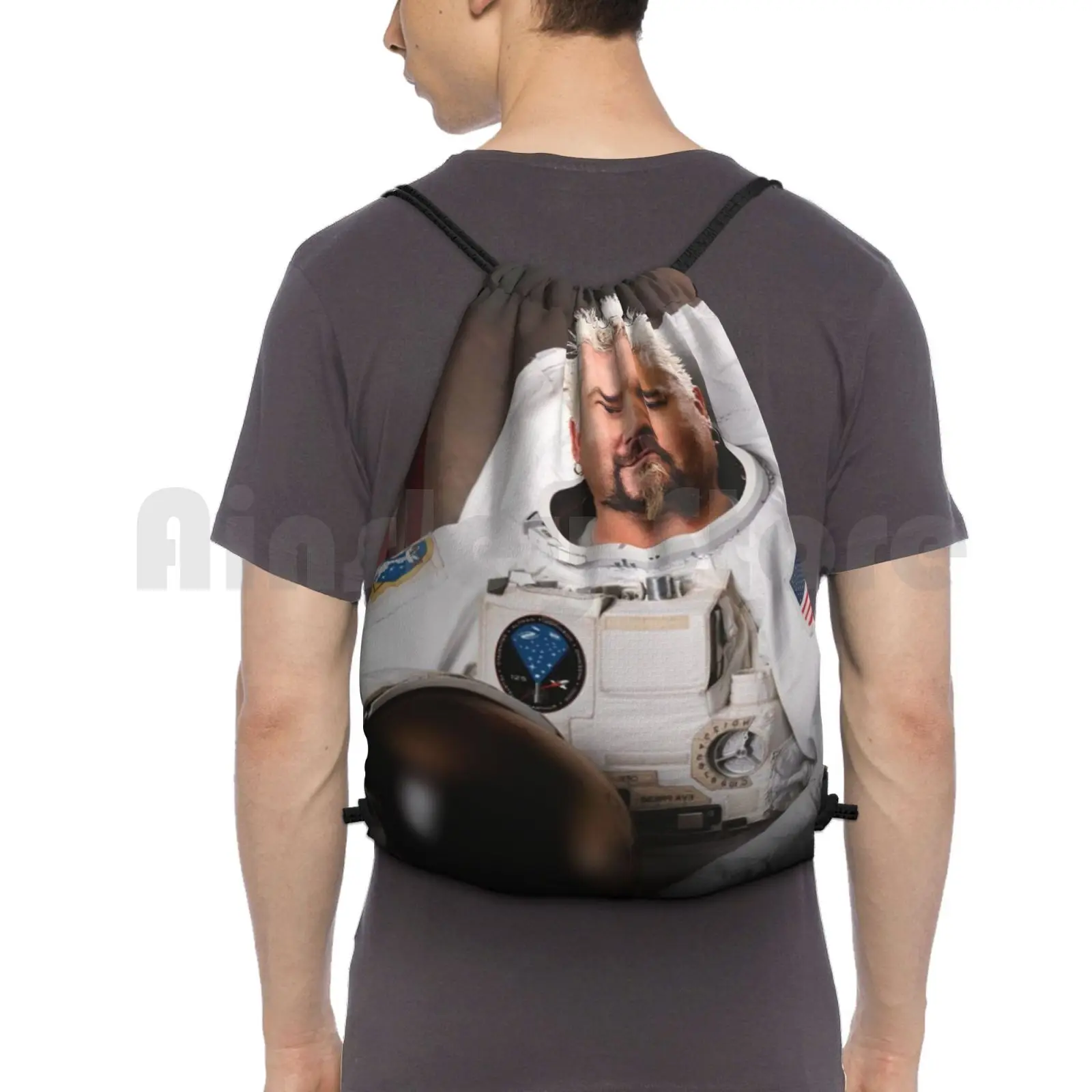 Flavortown On The Moon рюкзак сумка с Кулиской Спортивная Сумка водонепроницаемая