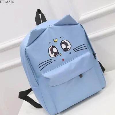 Аниме Сейлор Мун Милая луна кошачьи уши модный холщовый школьный рюкзак милый