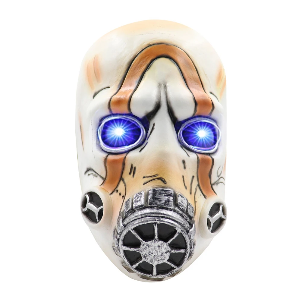 Игра Borderlands 3 Psycho»(«милый чудак» Косплэй маска латексная на все лицо светодиодный свет для взрослых реквизит для костюмированной вечеринки и Хеллоуина Модное бальное платье - Цвет: With Light