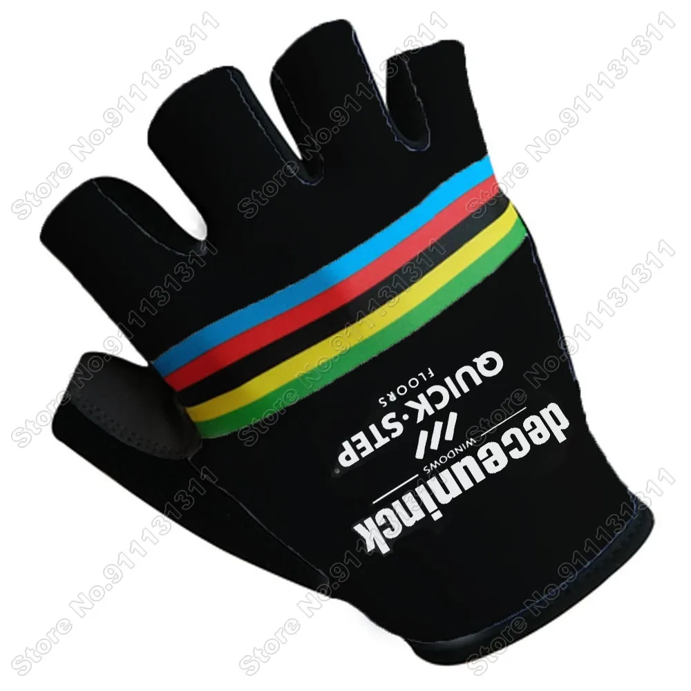 World Champion 2021 Quick Step Cycling Gloves Alaphilippe Jersey Glove Half Finger Gel Bicycle MTB Gants Cyclisme | Спорт и