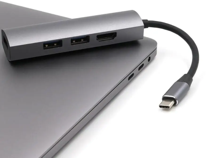 4 в 1 USB C концентратор USB-C до 4K HDMI адаптер для MacBook samsung Galaxy S9/S8 huawei mate 10/20 P10/20 Pro type C Мульти USB 3,0 концентратор