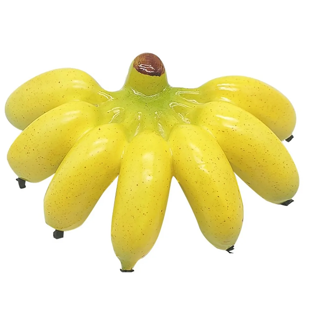 Lifelike Imitation Banana Fruits Food Simulation Bunches Great For Kitchen Dining Display Party Decoration