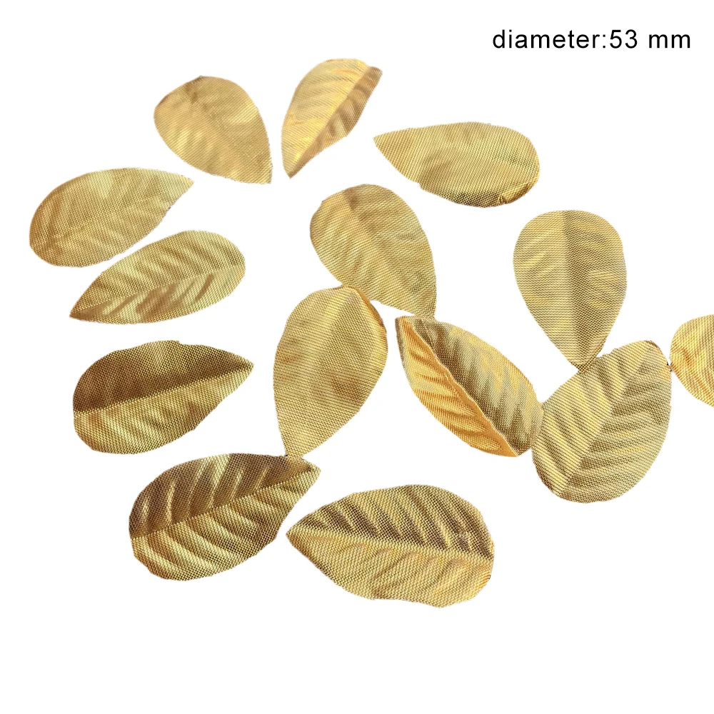 Simulate Silver Gold Green Leaves Wedding Party Decoration Christmas DIY Handmade Decorations Silk Cloth Wreaths 160pcs
