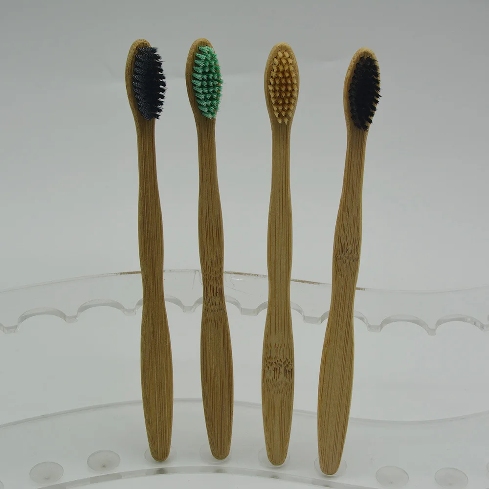 Бамбуковая зубная щетка из натурального бамбука мягкая щетина щётка натуральная здоровая Экологически чистая бамбуковая зубная щетка