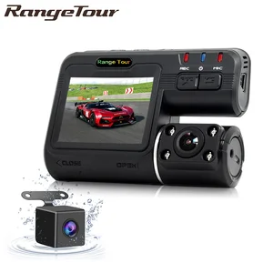 Двойная камера DVR i1000 Full HD 1080P двойной объектив видеорегистратор 2 камеры ночного видения Автомобильный видеорегистратор видеокамера i1000s - изображение