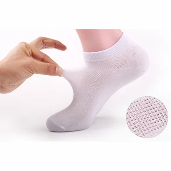 

Fashion Cotton Ankle Boat Socks For Men Elastic Breathable Sports Male Breathable Sock Black White Summer Low Cut Socks 1 Pair