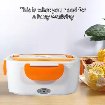 

12V 24V Portable Electric Heated Lunch Box Bento Boxes Office For School Warmer Dinnerware Container Auto Car Rice Food H2V7