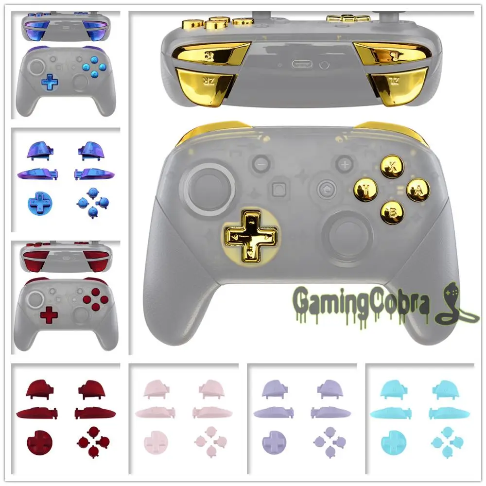 Ремонт ABXY D-pad ZR ZL L R ключи Замена Полный набор кнопок w/инструменты для nintendo Switch Pro контроллер