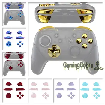 

Repair ABXY D-pad ZR ZL L R Keys Replacement Full Set Buttons w/ Tools for Nintendo Switch Pro Controller