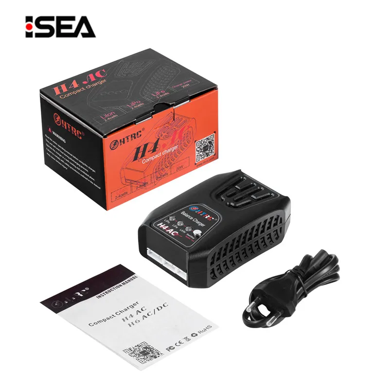 Зарядное мини-устройство HTRC H4AC 20 Вт для 2-4s Lipo/LiFe/LiHV | Электроника
