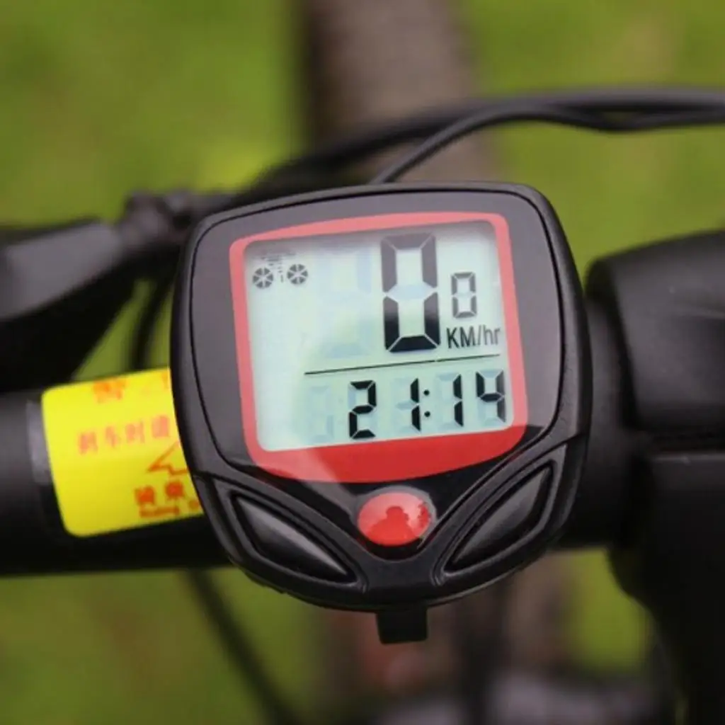 Bike Computer Wired Bicycle Speedometer Bike Odometer Cycling Multi Function Stopwatch LCD Display with Backlight Equipments