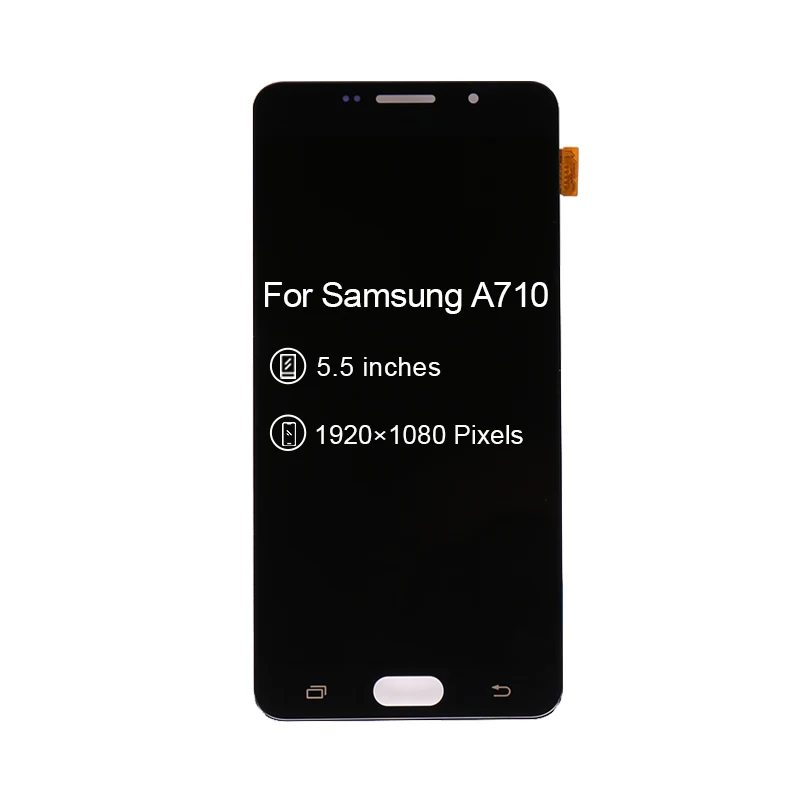 10 шт./лот для samsung для Galaxy A7 A710 A710F A7100 ЖК-дисплей AMOLED сенсорный экран дигитайзер сборка DHL EMS