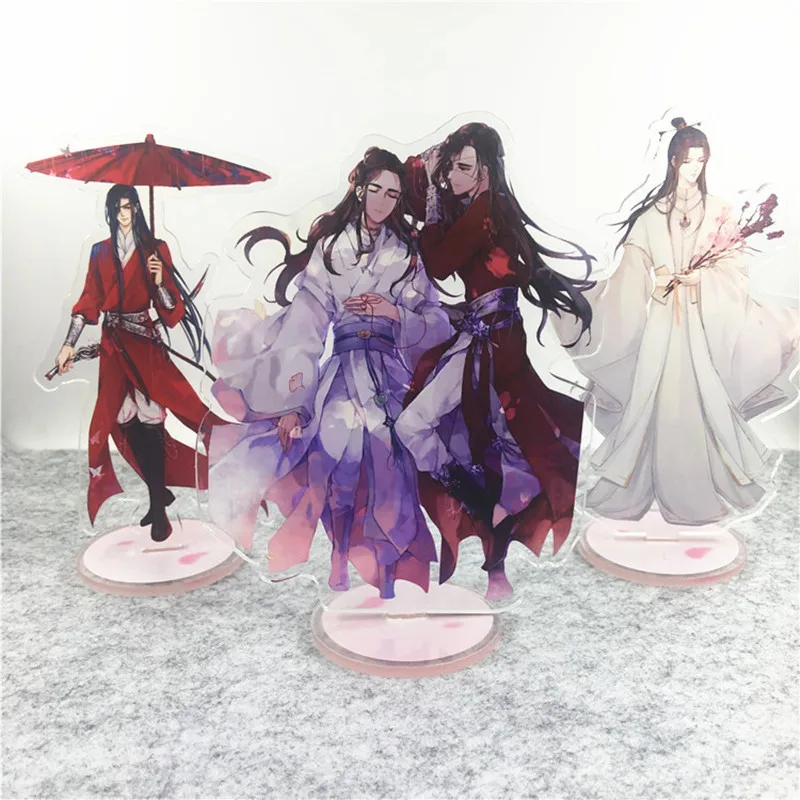 Tian Guan Ci Fu мультяшный акриловый брелок Hua cheng Xie lian, модный персонализированный брелок для ключей, аксессуары portachiavi Llavero 15 см