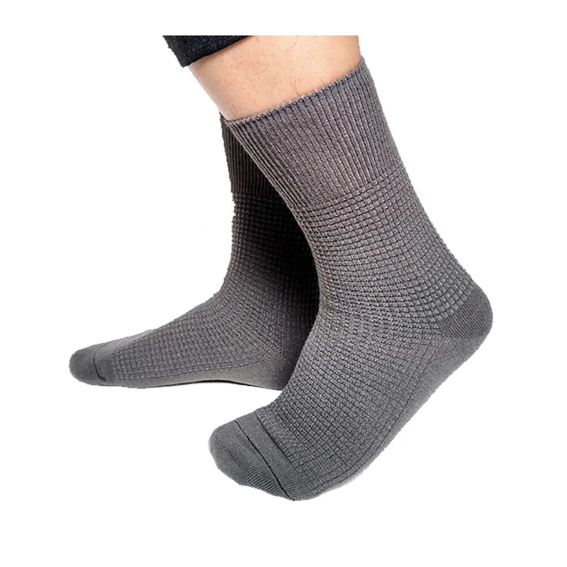 Winter Thick Socks for Men Gray Color Cotton Business Fetish Collection High Quality Brand Male Formal Socks men women gradient color socks