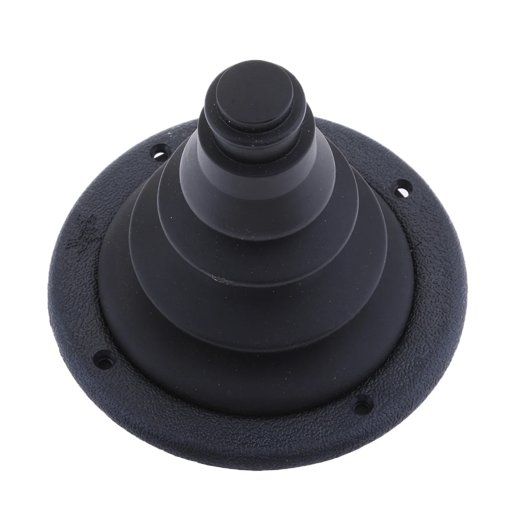 Plastic 4.72'' Rigging and Cable Boot for Boats - Rigging Hole Cover Black