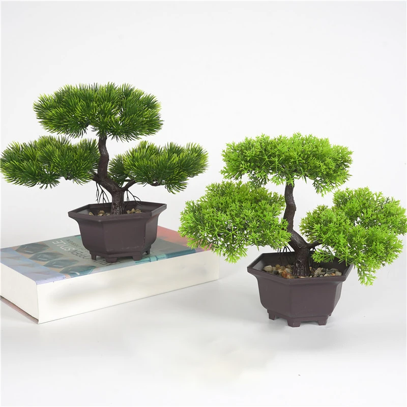Artificial Pot Plants Pine Bonsai Small Fake Tree Home Garden Pot Plants Pine Bonsai Small Fake Tree
