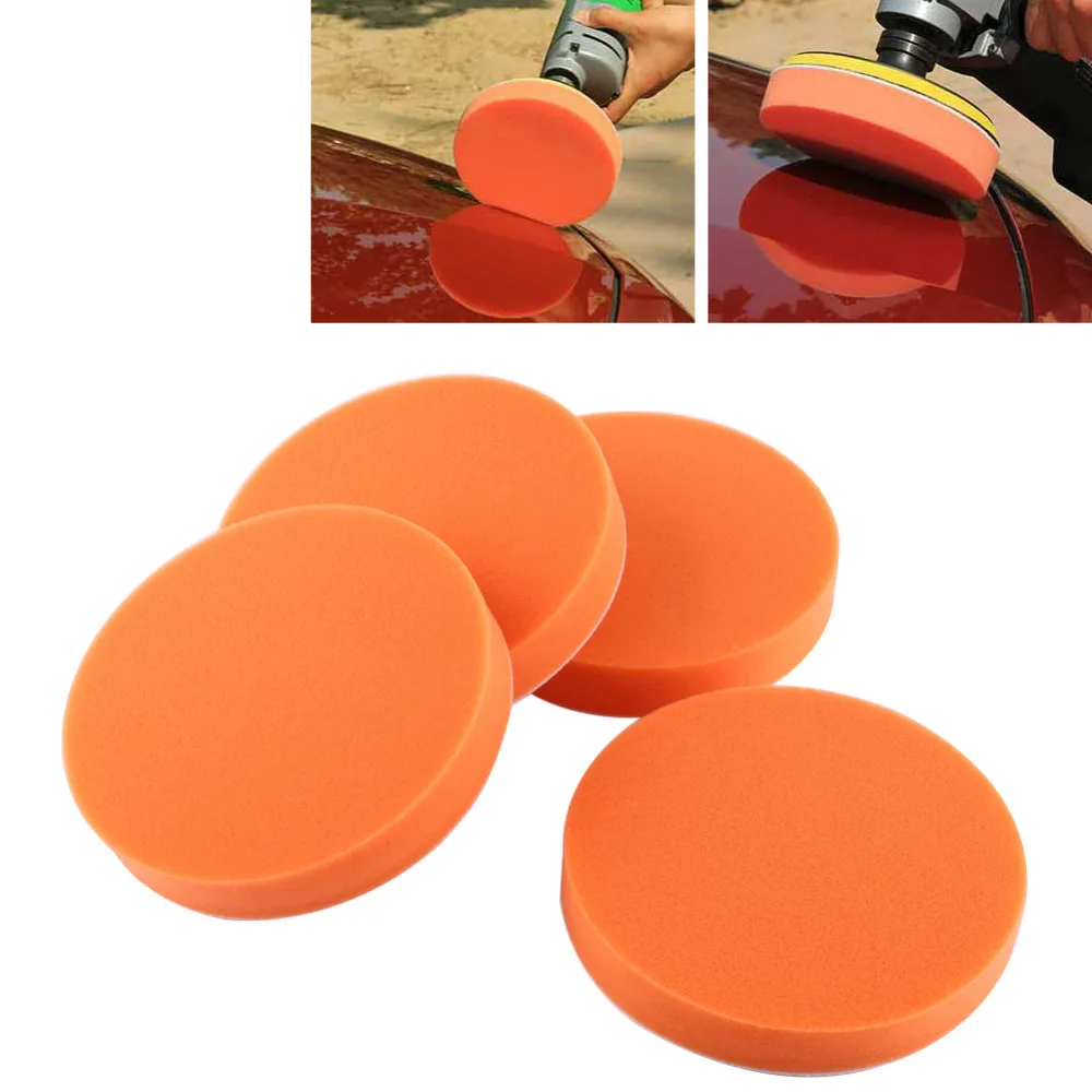 5Inch 125mm Auto Car Polishing Pad For Polisher Sponge Wheel Waxing Orange  Car Accessories Polishing Disc Wash Maintenance - AliExpress