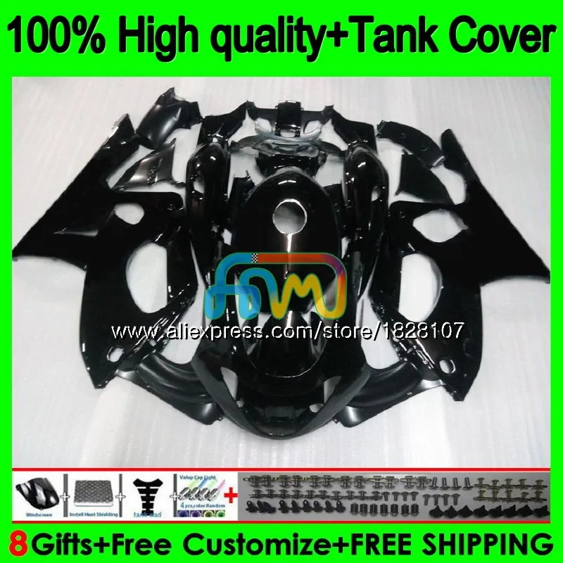 Глянцевый черный YZF600R для YAMAHA Thundercat 96 97 98 99 00 01 02 72BS. 1 YZF-600R YZF 600R 1996 1997 1998 1999 2000 2001 обтекатель - Цвет: No. 1
