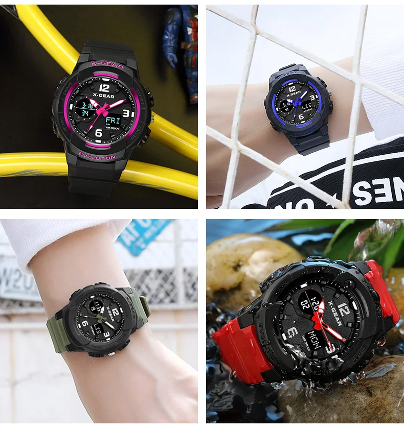 X-GEAR часы цифровые спортивные женские модные наручные часы для девочек цифровые часы лучший подарок для девочек 952 спортивные часы водонепроницаемые