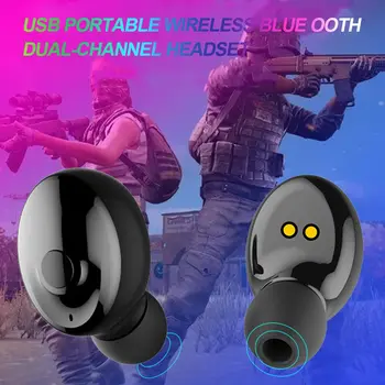 

XG17 Wireless Earphone Bluetooth 5.0 Sweatproof Stereo Music Mini Outdoor Waterproof Earbuds USB Charging In Ear Headphones HIFI