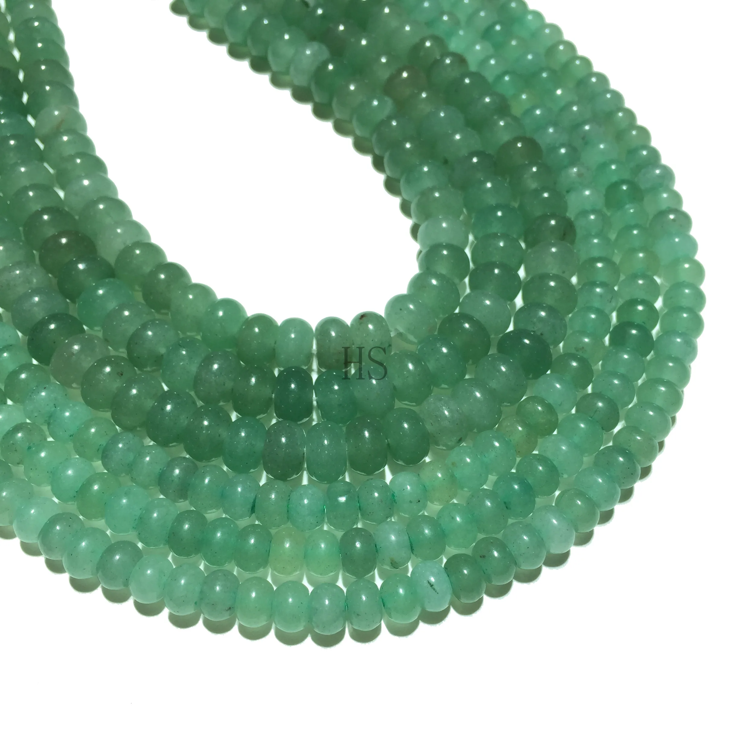 

Fashion Natural Jewelry Light Green Aventurine Loose Beads Gemstone Healing Energy DIY Bracelet Necklace Accessories 4x6mm 5x8mm