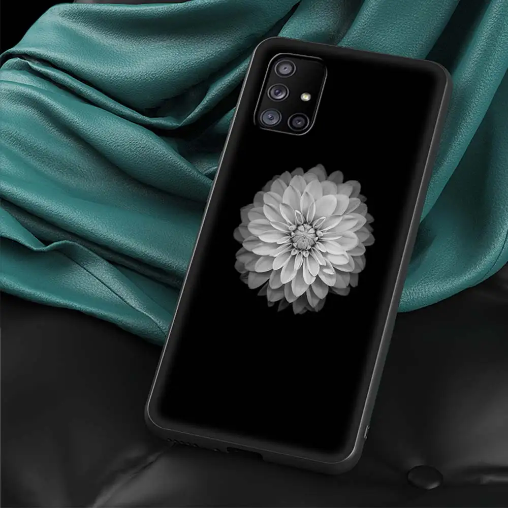 Elegant Dandelion Ink Art Phone Case - Sleek Black Design