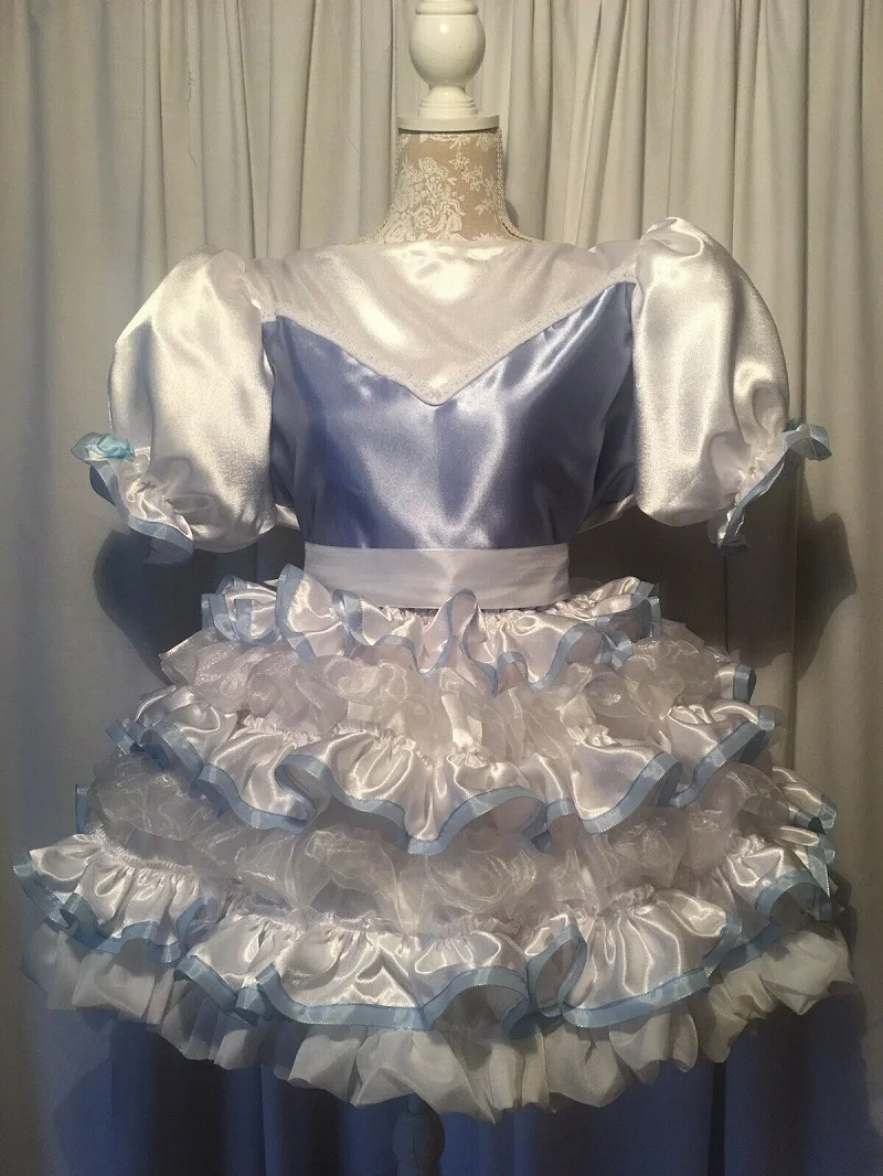 Tailored sissy Maid Adult Baby festive CD / TV embellishment dress for measurement |