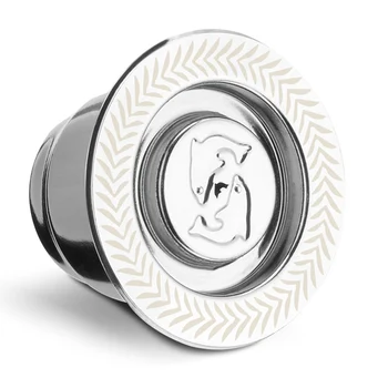 

High Quality Stainless Steel Reusable Refillable Coffee Capsule Pod Tamper Set For Nespresso Kitchen Supplies