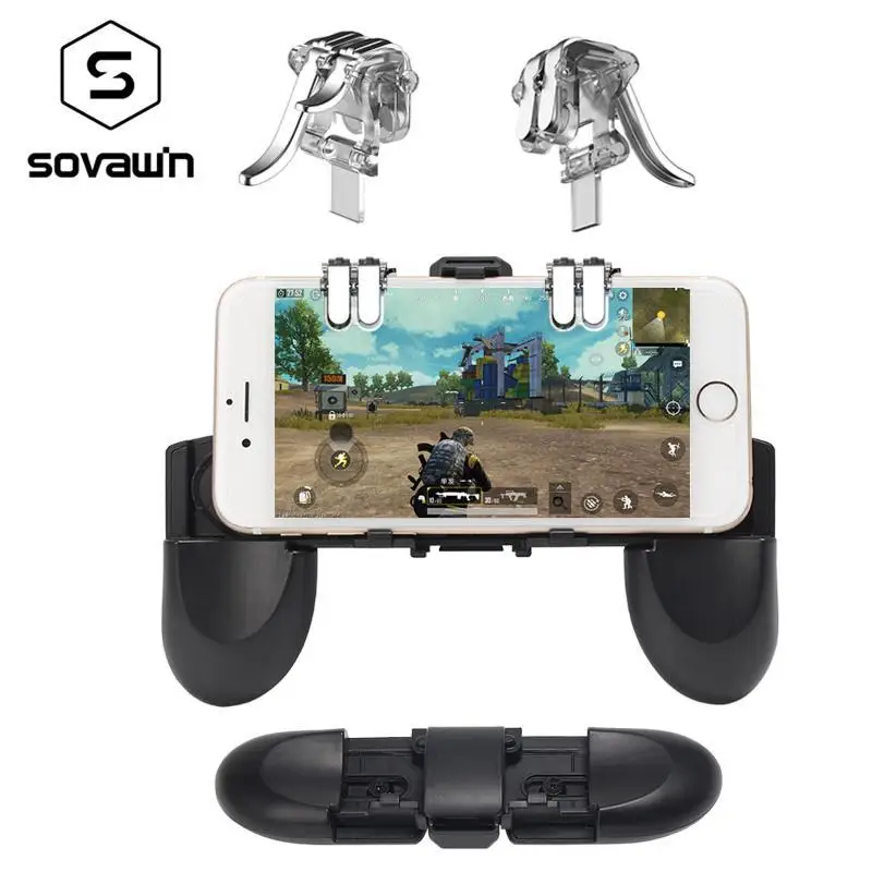 Sovawin геймпад для мобильного игрового контроллера Pubg портативный геймпад триггер ключ прицела L1 R1 Кнопка огня для iPhone Android смартфона