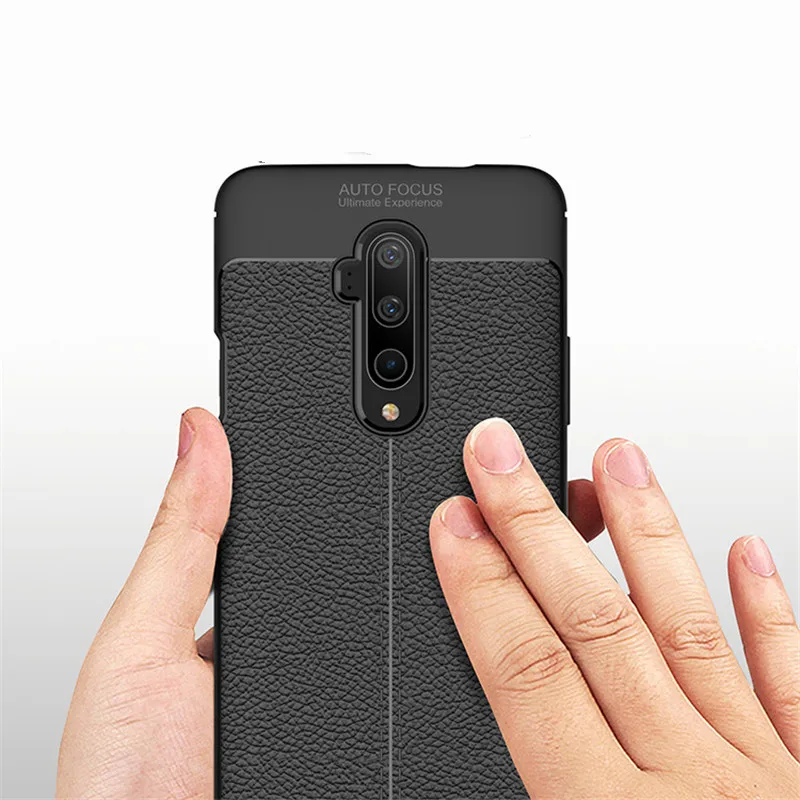 Роскошный Личи кожаный чехол для телефона для One Plus 7T 7 Pro Мягкий Силиконовый противоударный защитный чехол для oneplus 5 5T 6 6T 7T Pro