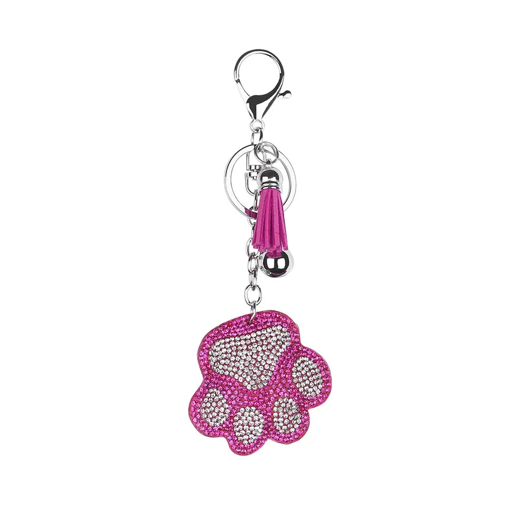 1pcs DIY The Bear's Paw Toy 5D Diamond Painting KeyRing Key Chain Pendant Gift Backpack decoration Kids Toy Gift New - Цвет: B