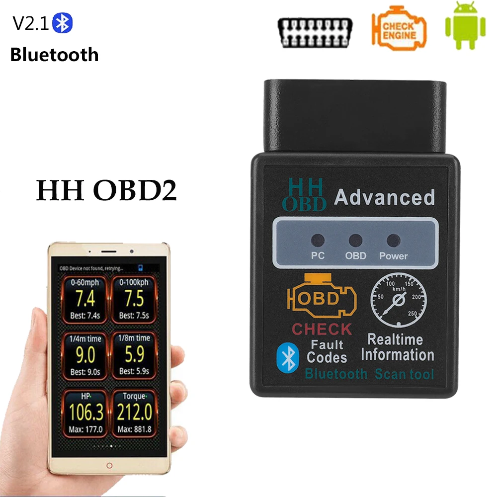 OBDII диагностический Doctor Torque ELM327 HH OBD считыватель кодов для Peugeot 206/307/308/208/SUV 3008