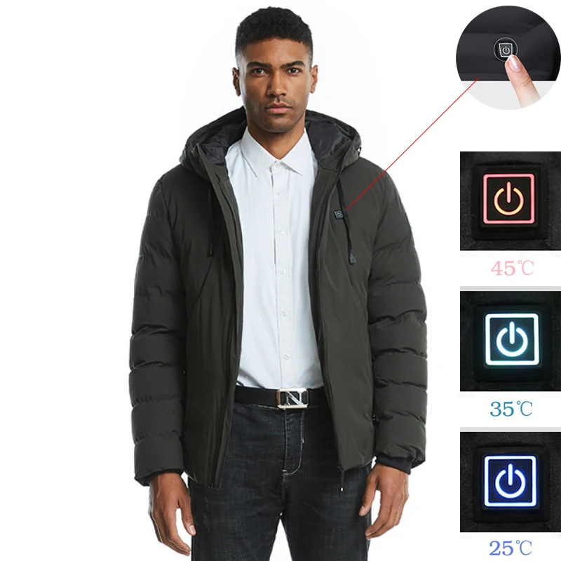 

Men Women Outdoor Electric Heated Jacket Heating Waistcoat Thermal Warm Cloth Feather Hot Sale Plus Size Cooling Jacket M~4XL
