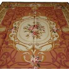 Шерстяной Французский aubusson ковер домашний декор искусство натуральный античный ручной тканый красивые цветы