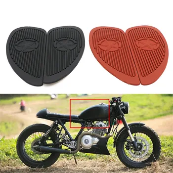 

2pcs Retro Motorcycle Modified Fuel Tank Decorative Adhesive Tape Tank Leather Rubber Sheath Oil Fuel Tank Pad Protector