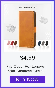 Чехол-сумка из искусственной кожи для lenovo P780, флип-чехол-книжка для lenovo P780, деловой чехол-кошелек, Мягкий ТПУ силиконовый чехол-накладка
