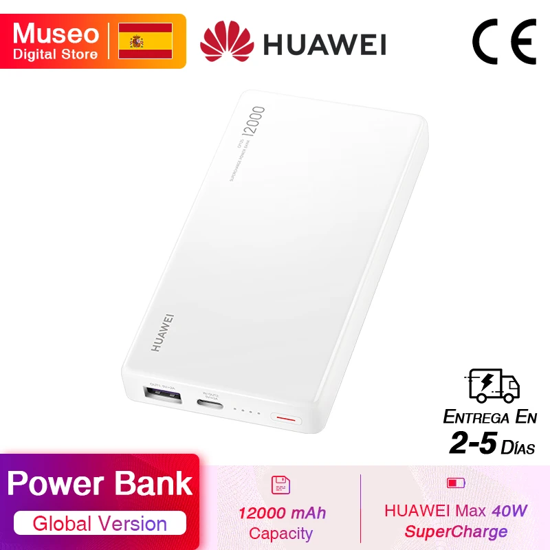 Original HUAWEI Power Bank 12000mAh 40W SuperCharge Power Bank For Huawei Xiaomi OnePlus USB Type-C